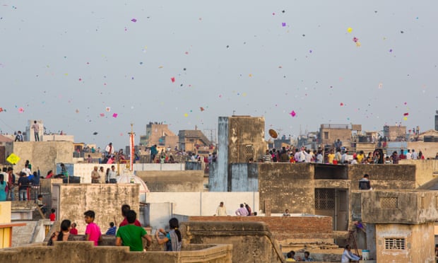 Kite Festival or Uttarayan in Ahmedabad, Gujarat, India