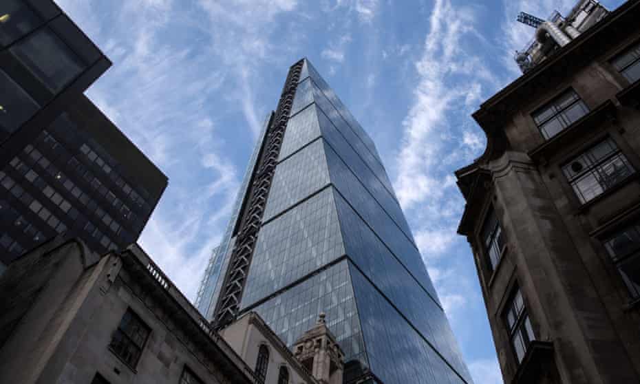 The Leadenhall Building, or Cheesegrater, has lost three bolts since November.