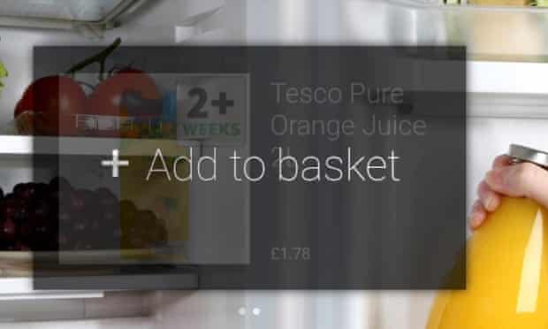 Tesco's Google Glass app is available for online shoppers.