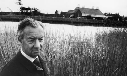 Benjamin Britten at Snape Maltings in 1970.