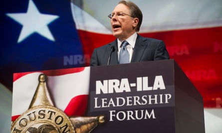 NRA Executive Vice President and Chief Executive Officer Wayne LaPierre speaks at annual meeting in 2013.
