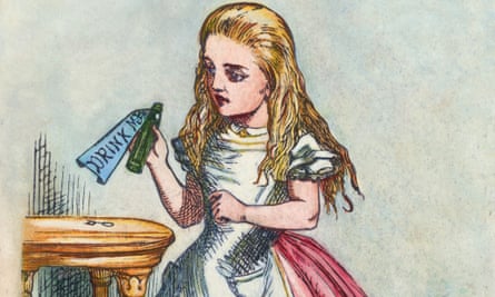 Alice with the magic bottle. ca. 1865-1900