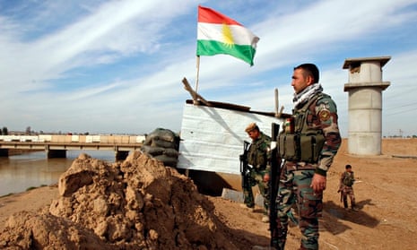 Kurdish forces near Kirkuk, Iraq