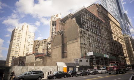 Site for the Nordstrom Tower, next to the Art Students League on West 57th Street.