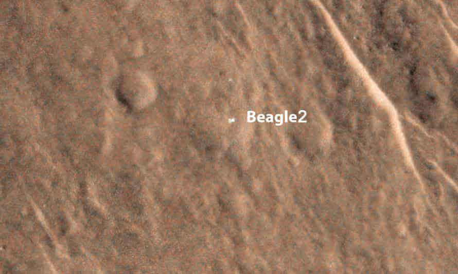 The Beagle 2 probe spotted on Mars.