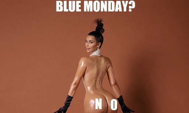 Kim Kardashian Blue Monday