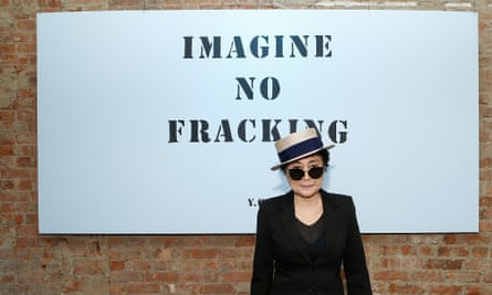 Yoko Ono attends the Yoko Ono's Imagine No Fracking Installation at ABC Home & Carpet on April 19, 2013 in New York City.