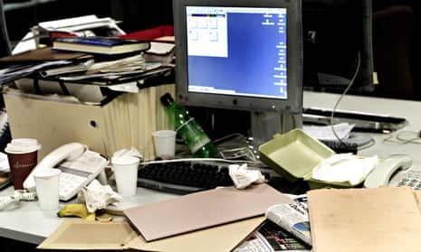 A messy desk