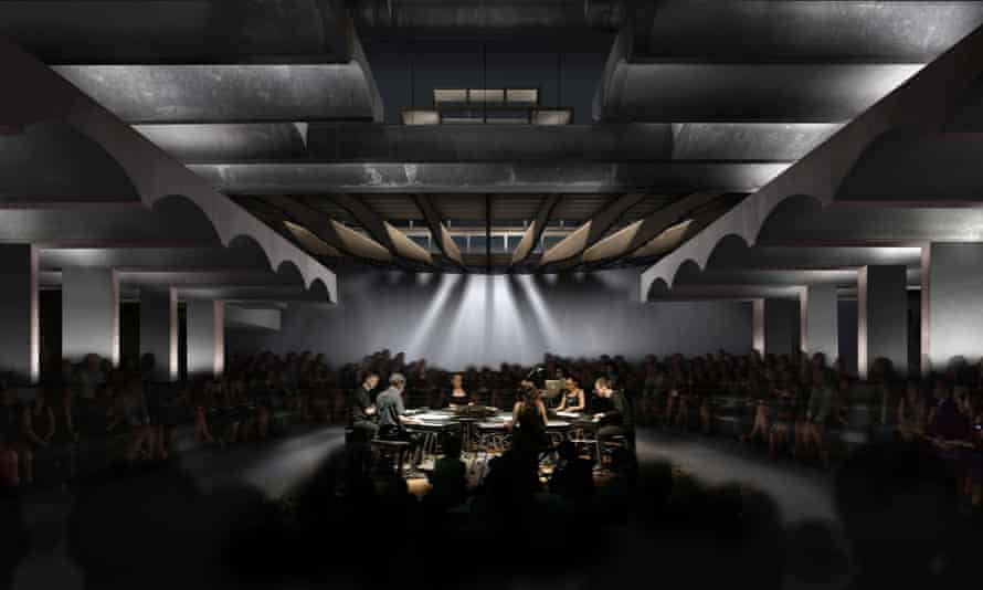 … and a visualisation of what the same space might look like in the future as an arts and public events centre.
