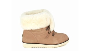 Snow boots - light brown with cream sheepskin cuff by Yael