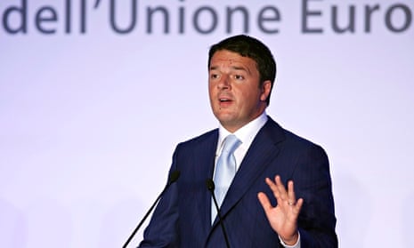 Italian PM, Matteo Renzi