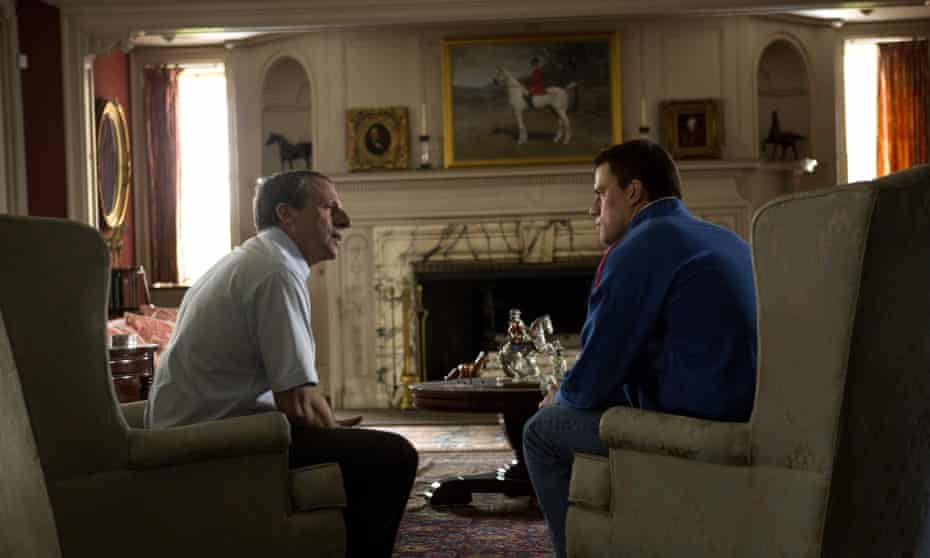 "Sickening and insulting" ... Steve Carell and Channing Tatum in Foxcatcher.