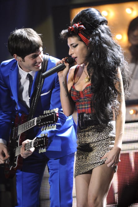 Mark Ronson and Amy Winehouse at the Brit awards in 2008