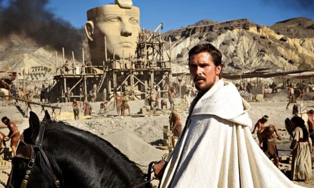 Blue-eyed Moses: Christian Bale in Exodus: Gods and Kings.