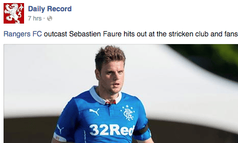 Daily Record S Rangers Scoop Borrowed From French Website