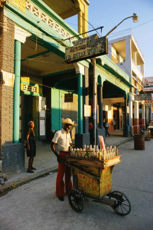 Haitian drinks vendor