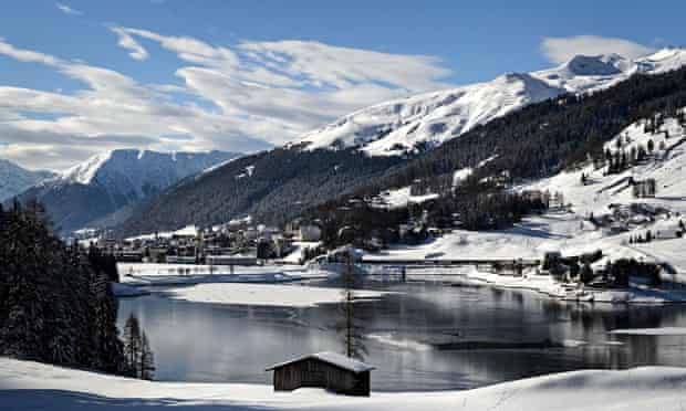 The ski resort of Davos on the eve of the World Economic Forum