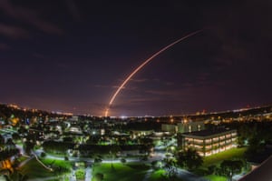 Florida, US United Launch Alliance Atlas V 551 rocket blasts off from Cape Canaveral Air Force Station
