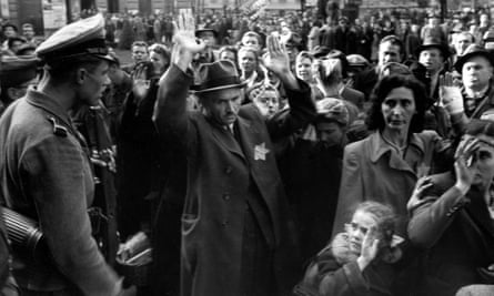 Deportation of Jews in Budapest in 1944.