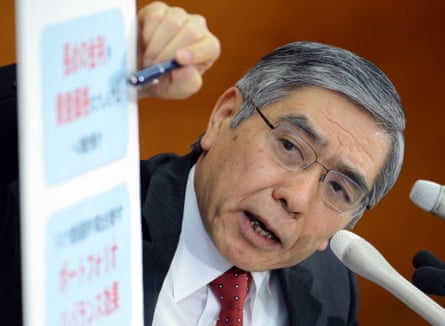 Bank of Japan governor Haruhiko Kuroda has vowed to head off a return to deflation.