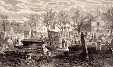 Cemetery at Bunhill Fields, Finsbury, London, 1866.