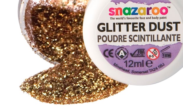 Glitter dust pot spill