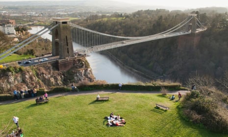 Gorgeous gorge … the Clifton Suspension Bridge, which spans the Avon gorge, Bristol.