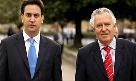 Peter Hain (right) with Labour leader Ed Miliband