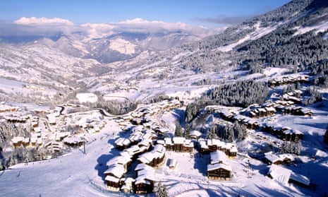 Valmorel ski resort in the French Alps.