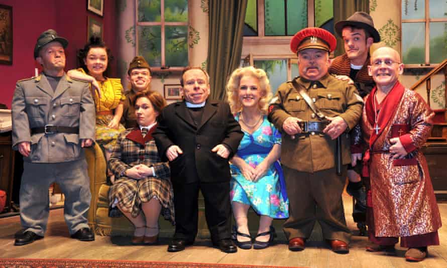 Warwick Davis (centre, in dog collar) and the Reduced Height Theatre Company, who feature in a forthcoming BBC2 documentary.