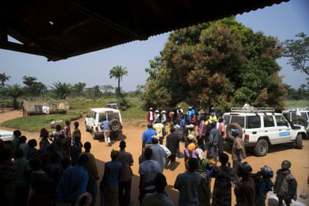 Jean is evacuated to a hospital in Bili, DRC