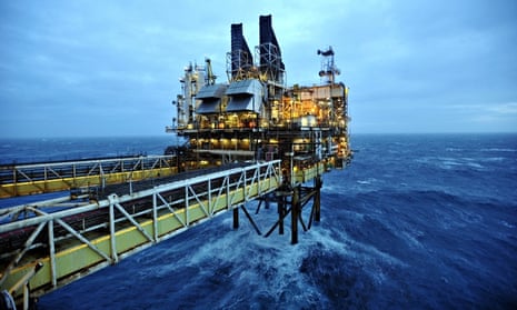The BP ETAP oil platform in the North Sea, around 100 miles east of Aberdeen