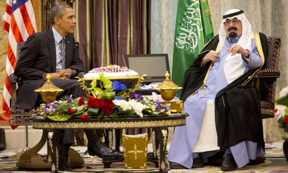 Barack Obama met with Saudi King Abdullah