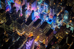 Vincent Laforet's aerials of New York at night