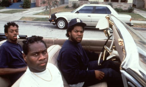 Ice Cube (driving) as Doughboy in the 1991 film Boyz N The Hood.