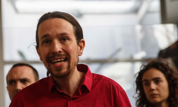 Podemos party secretary general Pablo Iglesias, who suggested Syriza victory could be repeated in Spain.