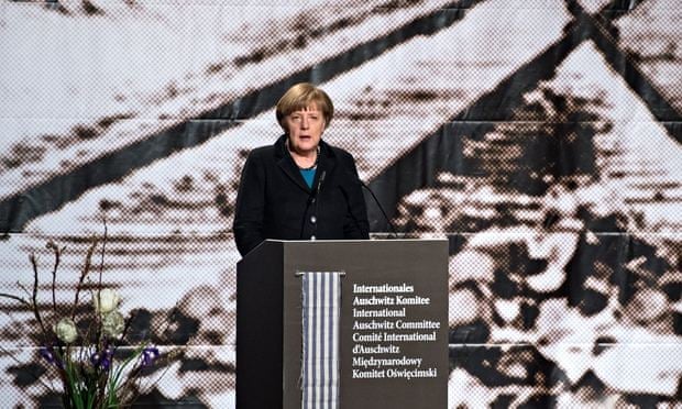Angela Merkel commemorates liberation of Auschwitz
