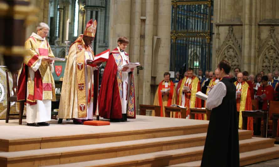 Libby Lane during the service where she became the first woman bishop of the Church of England.