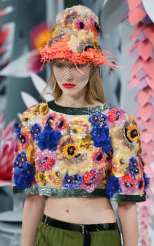 Cropped floral jacket