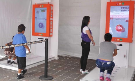 Mexico City ticket machine