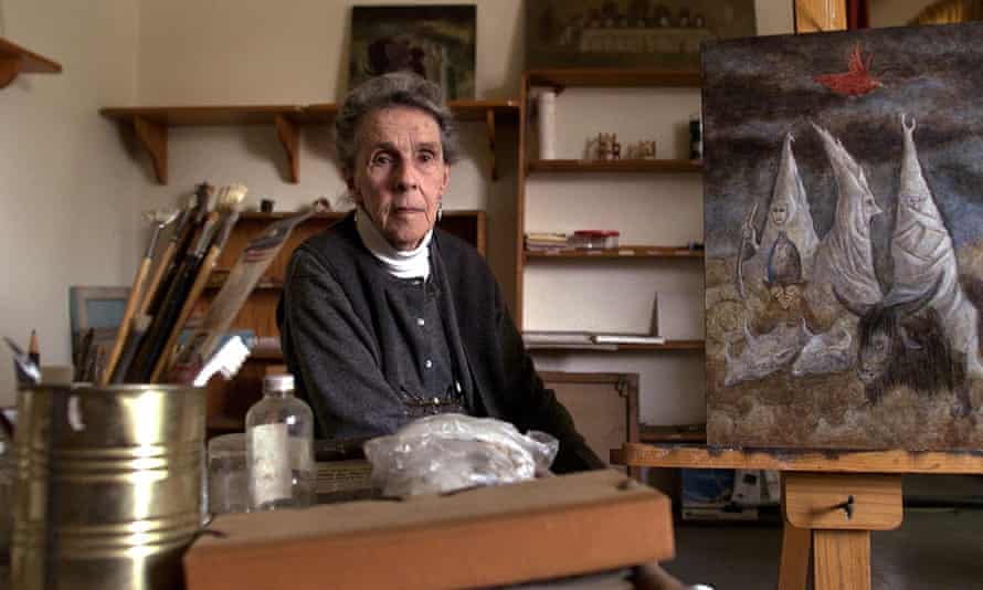 Leonora Carrington in her Mexico City house in 2000