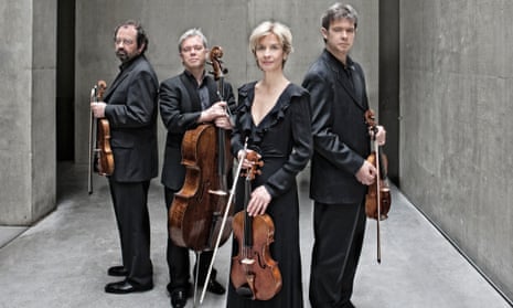 Hagen Quartet … (from left) Rainer Schmidt, Clemens Hagen, Veronika Hagen and Lukas Hagen.