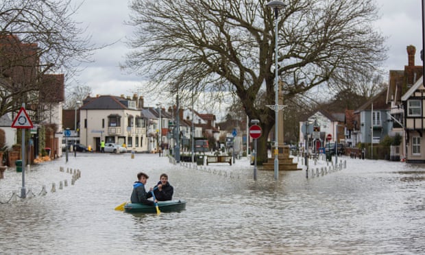 Floods in Datchet, Berkshire
