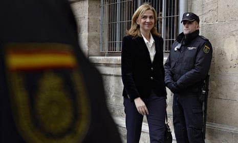 Spain's Princess Cristina arrives at court in Palma de Mallorca