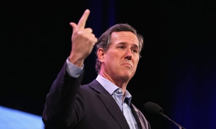 Republican former senator Rick Santorum.