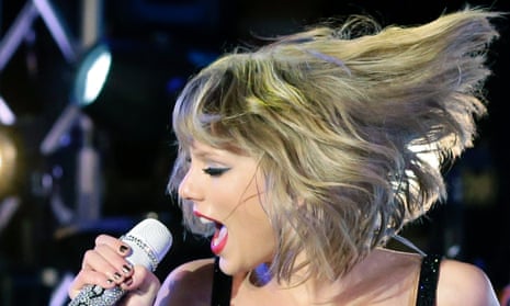 Partying like it's 1989: Taylor Swift performs in New York.