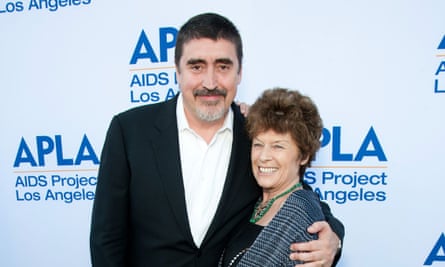 Molina with his wife Jill Gascoine in Los Angeles in 2012.