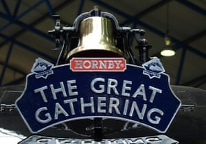 a photo of the hornby sign saying the great gathering