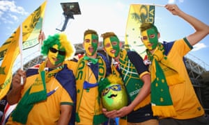 Fans arrive for the 2015 Asian Cup final match between Korea Republic and the Socceroos.
