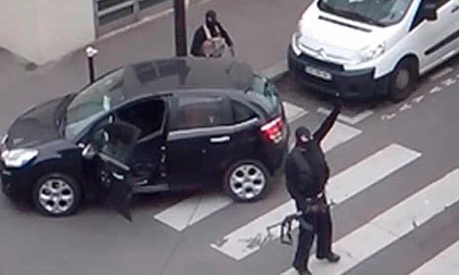 The men who attacked the Charlie Hebdo office in Paris.